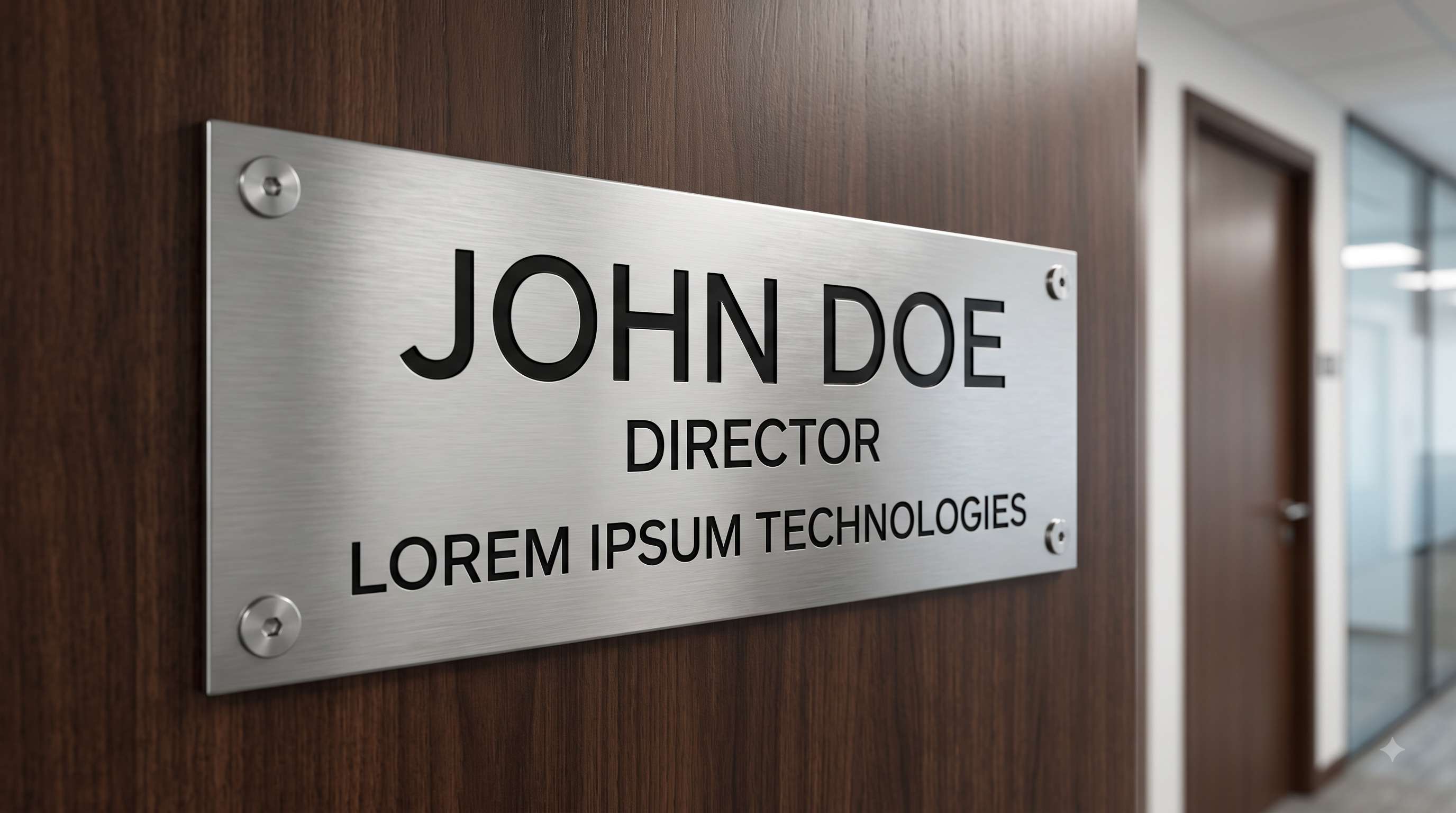 Stainless Steel Engraved Name Plate