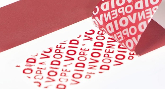 Tamper Evident Sticker
