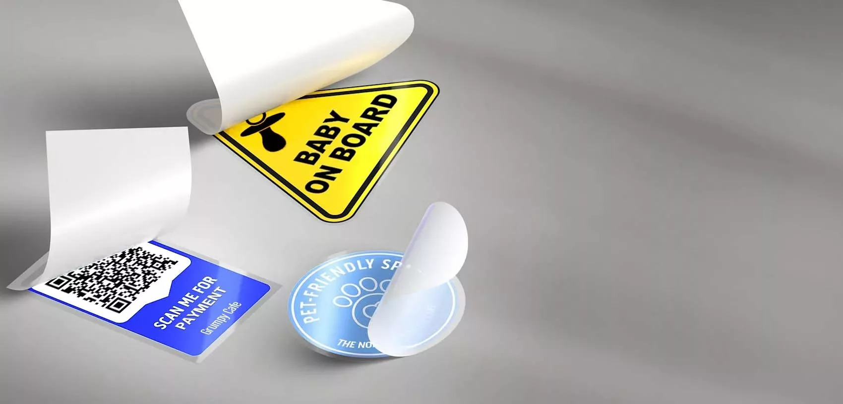 Front Adhesive Sticker