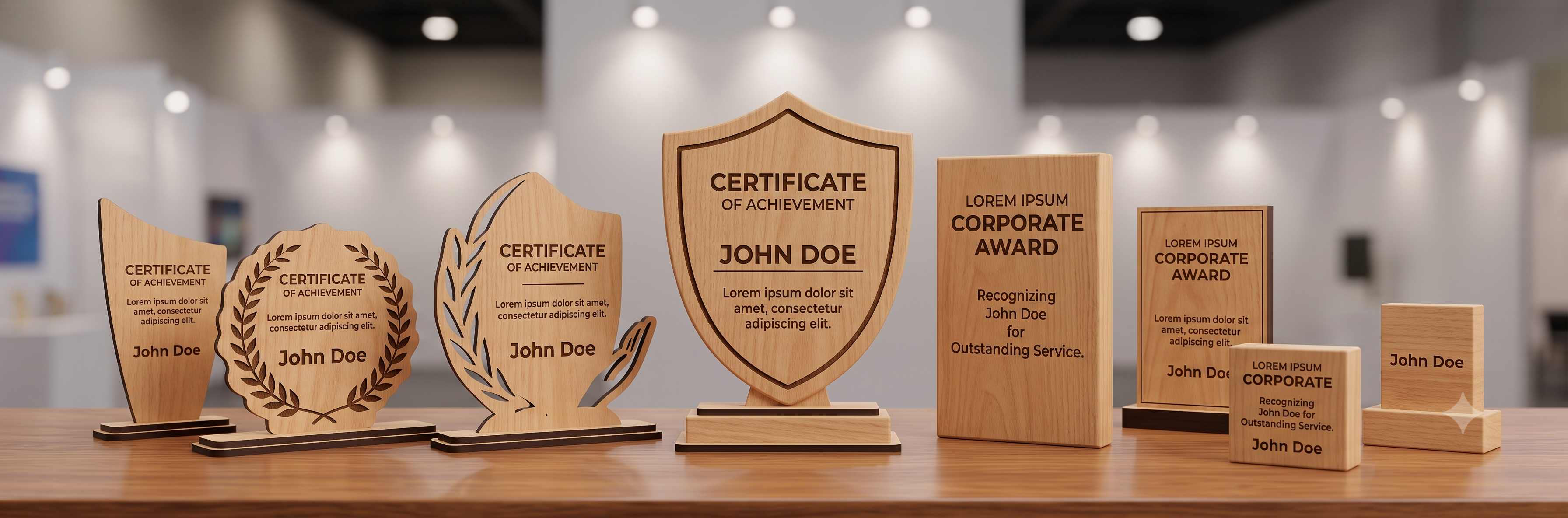 Wooden Trophies and Mementos